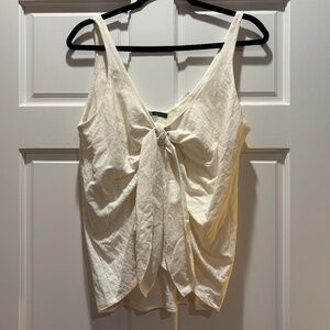 Zara Cream Going Out Flowy Top Size Small